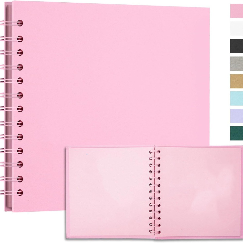 Collect Book Kraft Paper Scrapbook Graffiti Photo Album Multifunction Simple Card Book Wedding Photo: Red