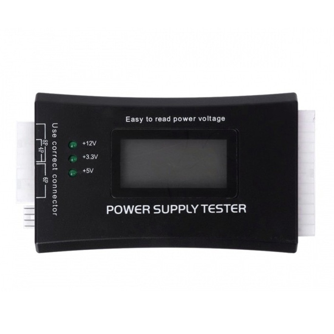 Digital LCD Power Supply Tester Multifunction Computer 20 24 Pin Sata LCD PSU HD ATX BTX Voltage Test Source