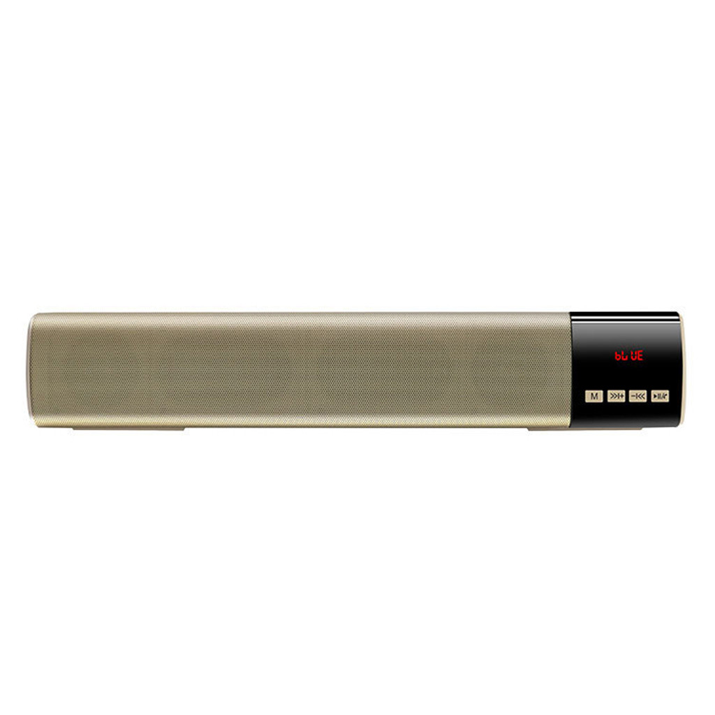 VOBERRY Drahtlose Bluetooth Lautsprecher Tragbare Drahtlose Bluetooth V4.1 360 Grad Stereo Lautsprecher hervorragend HD Klang Bass Lautsprecher DD CT: Gold