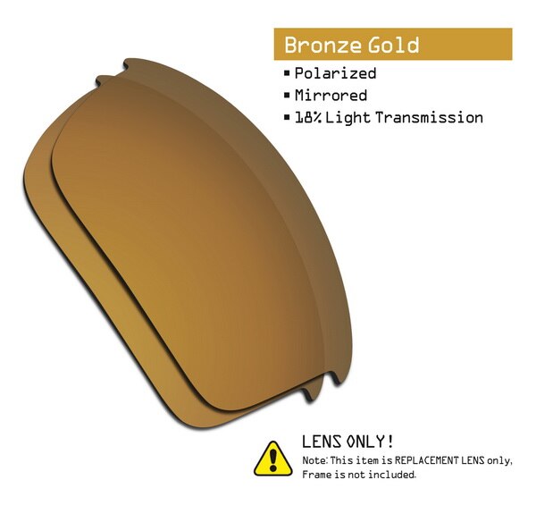 SmartVLT Polarized Replacement Lenses for Oakley Bottle Rocket Sunglasses - Multiple Options: Bronze Gold