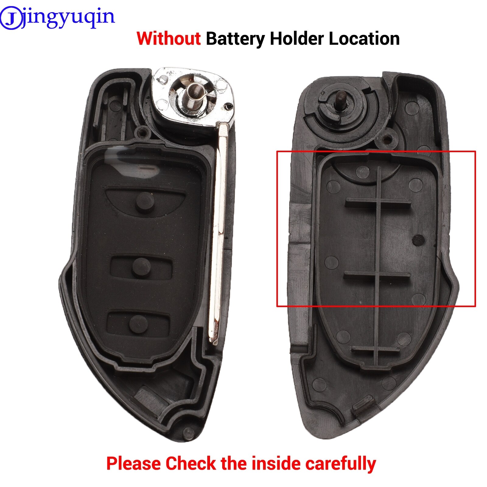 Jingyuqin-carcasa modificada 2b para llave, cubierta para Hyundai Elantra Santa Fe Eagle Terracan Atos trasjet, apta para Kia Carens