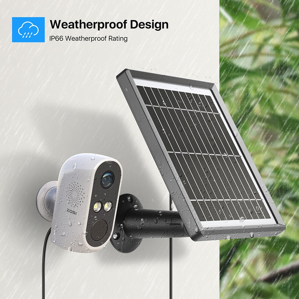 Reolink 12W Solar Panel for Outdoor Rechargeable Camera Battery, with 4 Meter Cable & 360° Adjustable Bracket, White Skin, Outdoor Use, IP65 Weatherproof