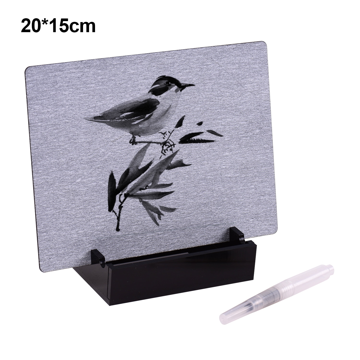 Reusable Artist Board Buddha Board Paint with Water Brush & Stand Release Pressure Relaxation Meditation Art Mindfulness