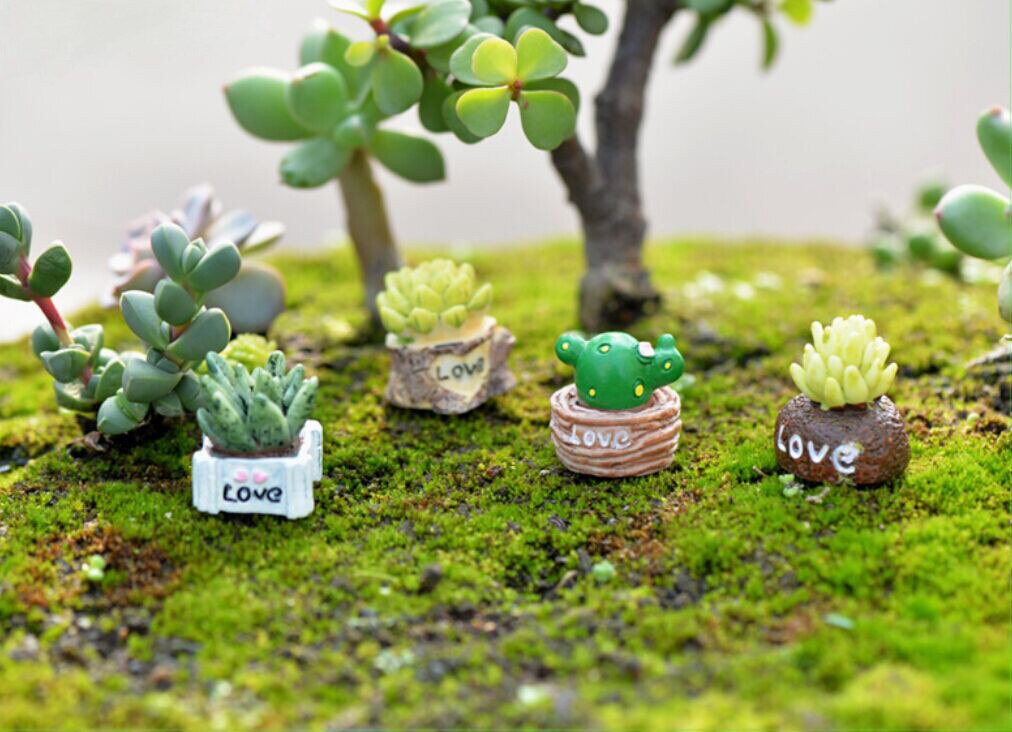 Levensechte Mini Kunstmatige Vlezige Cactus Plant Micro Landschap Decoratieve Miniatuur Beeldjes Diy Potplanten Tuin Home Decoratie/*