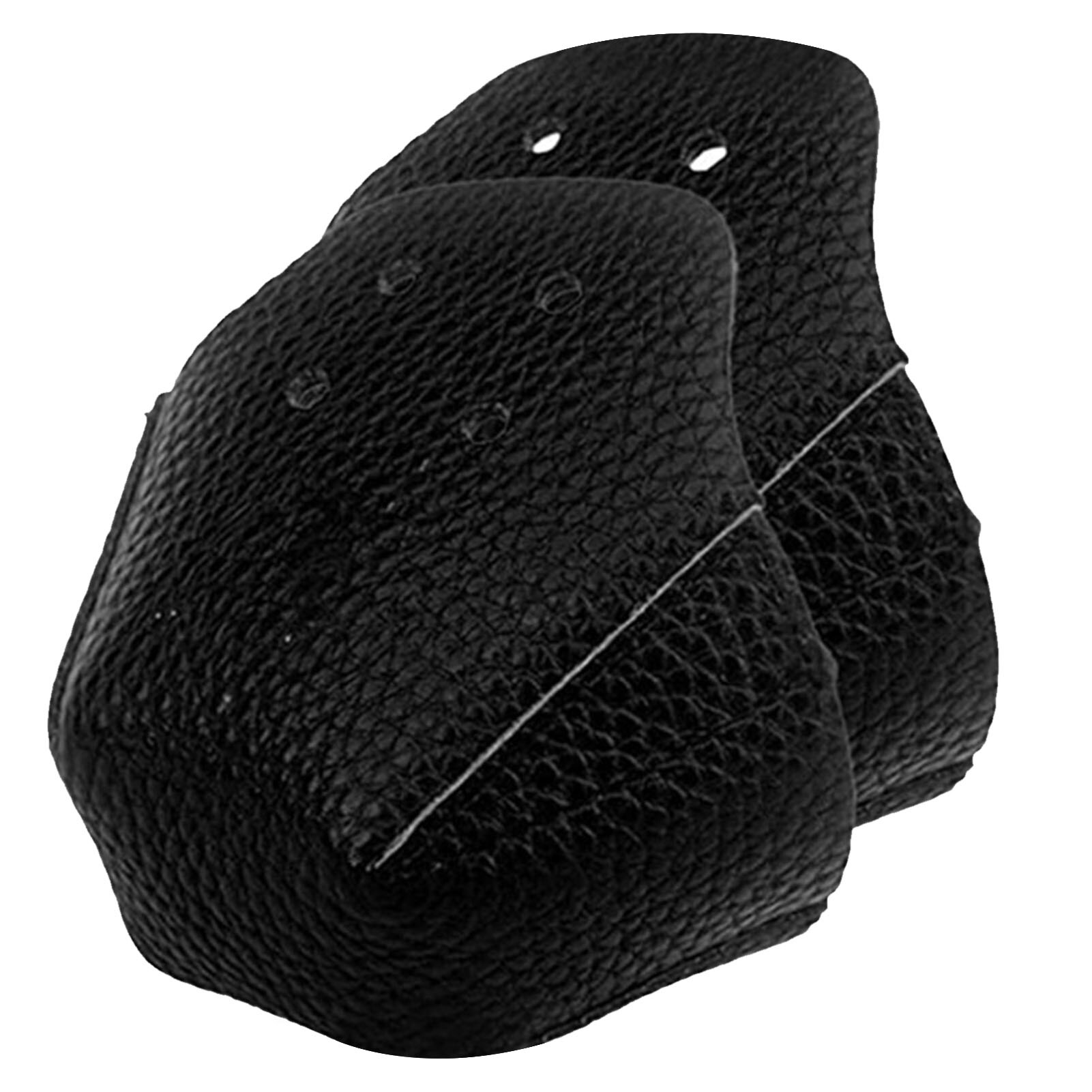1 Pair Toe Cap Guards Protectors PU Leather Roller Skate Toe Cap Protectors With 4 Holes For Roller Skate Outdoor Training Gym