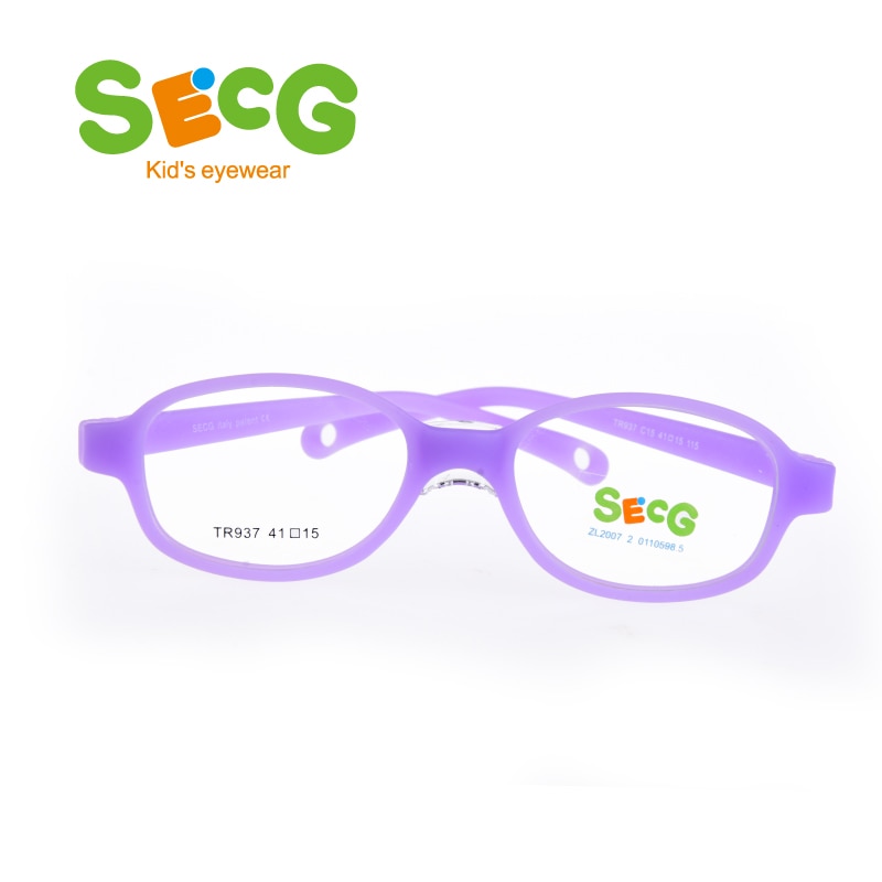 SECG-montura Flexible para niños, almohadillas suaves y cómodas para la nariz, Gafas ópticas para niños, montura para miopía, Gafas de silicona graduadas