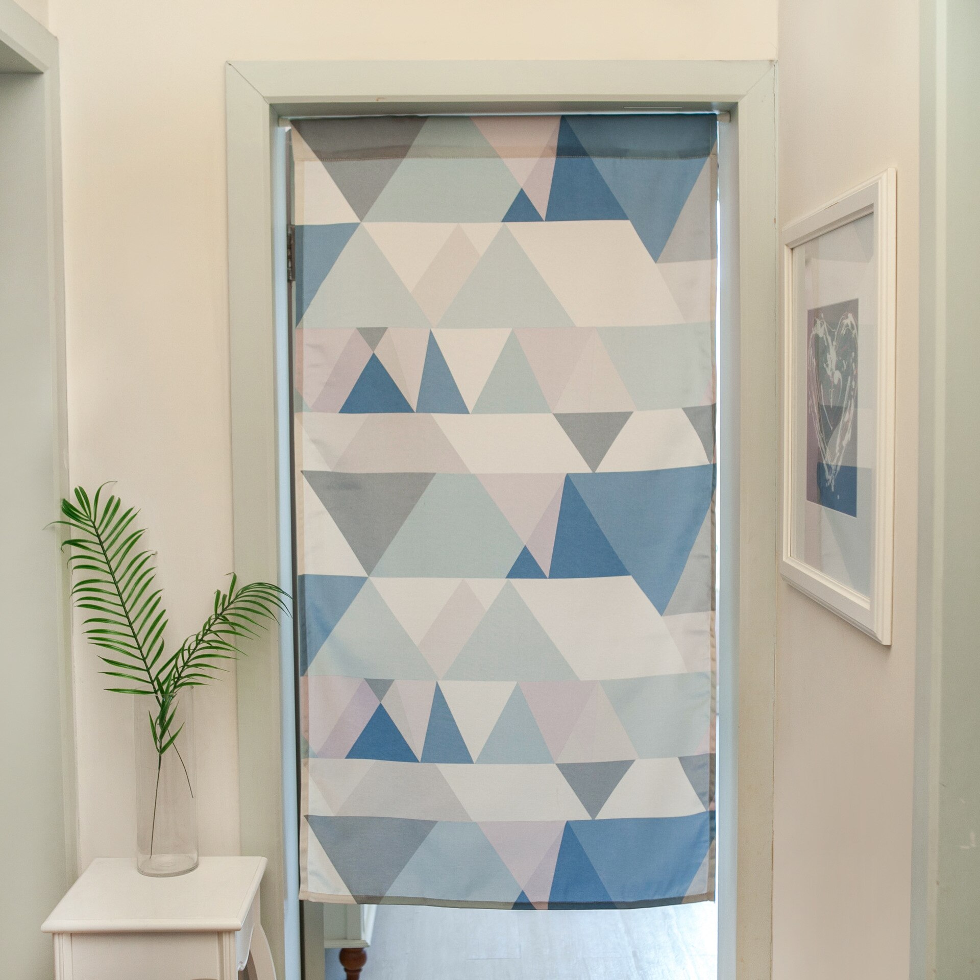 European-Style Polyester Cotton Cloth Curtain Partition Curtain Simple Kitchen Bedroom Cloth Curtain Porch Curtain without Rod