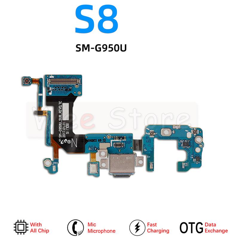 Original USB Ladung Ladegerät Dock Verbinder biegen Kabel Für Samsung Galaxis S7 Rand S8 S9 S10 Plus G950F G955F g960F G965F: S8 G950U