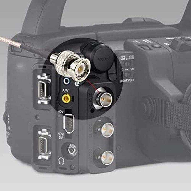 Câble BNC 3G HD SDI, 30Cm, 75 Ohm, 4 pièces, pour caméras, équipement vidéo BMCC, prend en charge le câble vidéo HD-SDI 3G-SDI 4K 8K
