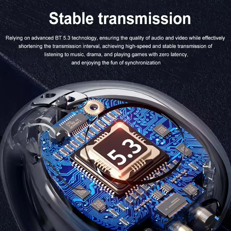 Fones de ouvido PRO6-Wireless, compactos e portáteis, fones de ouvido sem fio intra-auriculares com mini pontas de ouvido e estojo de carregamento