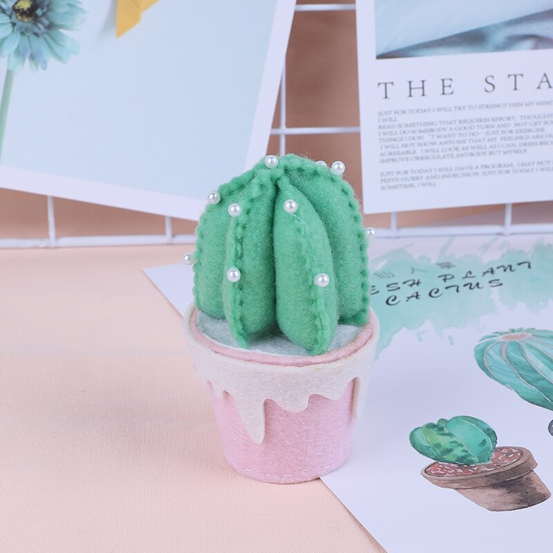 Meian Kit de punto de aguja no tejido para suculentas, Cactus, fieltro de lana, fieltro de corte de aguja, paquete de conjuntos de manualidades Diy: HJG00139