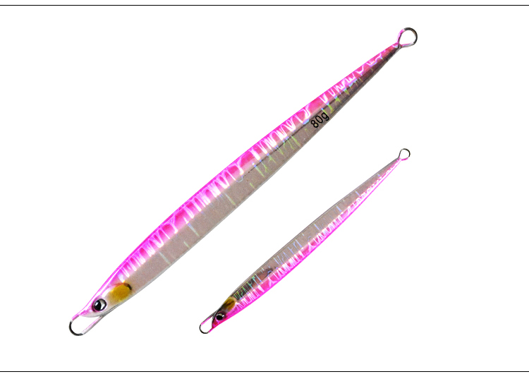 FUNADAIKO 80g isca Artificial plomo jig de la plantilla de Metal pesca plantilla señuelo de jigging lento plantilla lento señuelos jigging lento de la plantilla de metal de jig