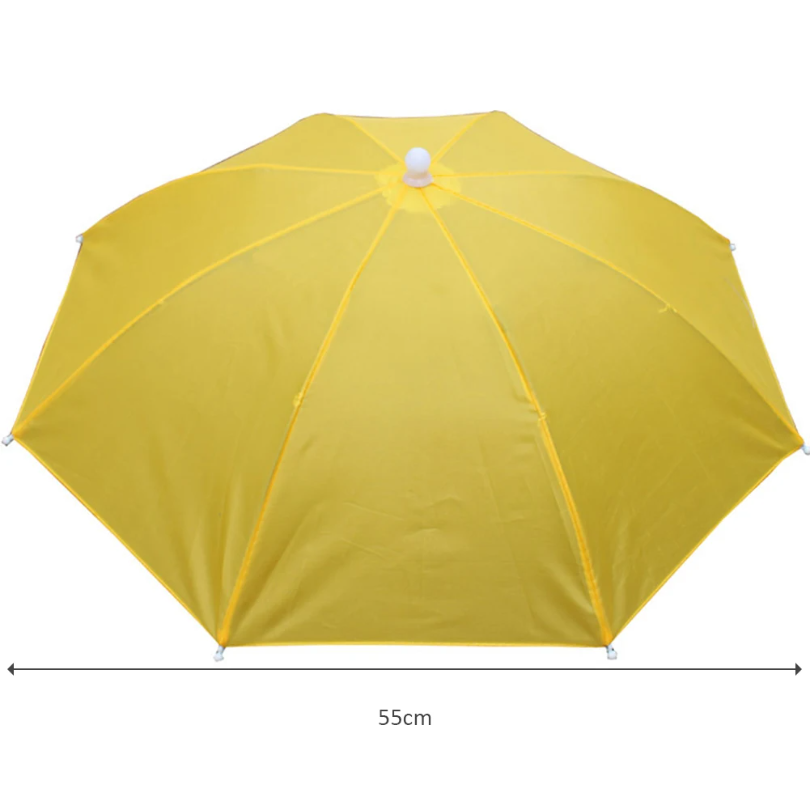 Draagbare Opvouwbare Regenparaplu Hoed Outdoor Vissen Zonnescherm Cap Waterdicht Camping Vissen Hoofddeksels Anti-Uv Strand Hoed 55-95CM