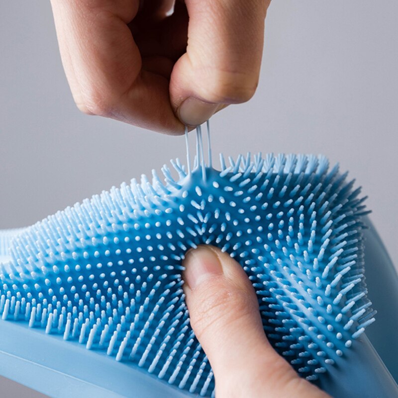 Gants magiques multifonctions en Silicone, 1 paire, éponge de nettoyage pour la cuisine, en caoutchouc de lavage de la vaisselle