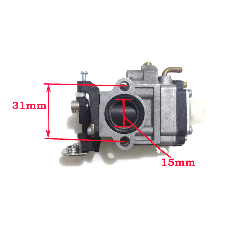 15mm zestaw gaźnika do kosa 43cc 49cc 52cc kosa do zarośli Debarker Chainsaw akcesoria motocyklowe części gaźnika