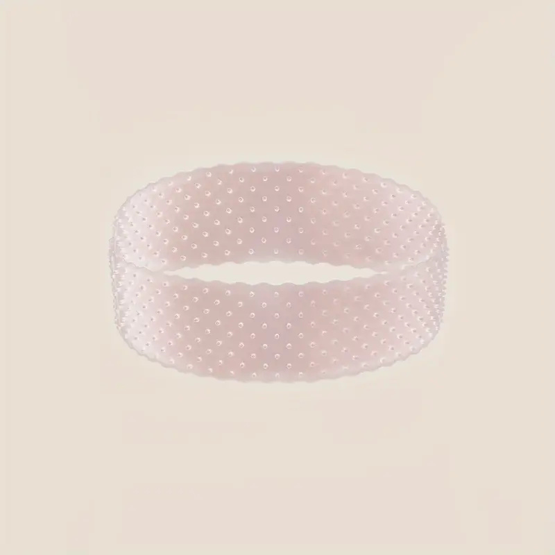 1 pièce par paquet silicone élastique perruque poignée bandeau sport yoga résistant à la sueur antidérapant silicone bandeau: Rose