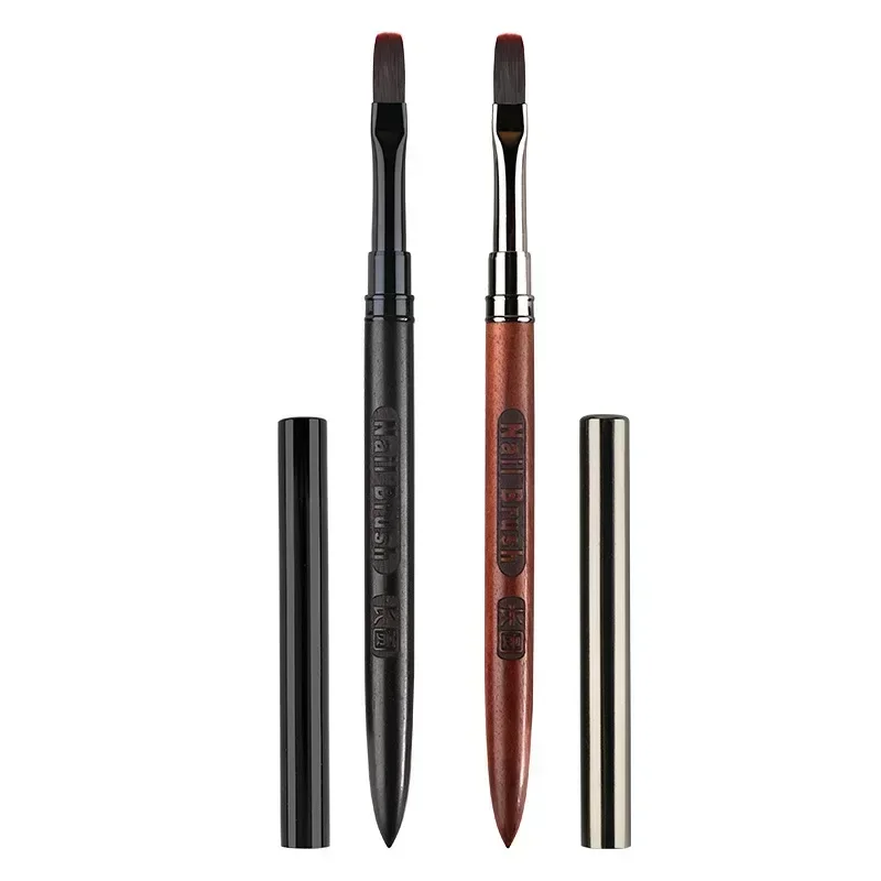 Pincel para pintar Gel de madera, arte de uñas para extensión de punta de Gel, accesorio de constructor acrílico, pinceles para decoración de uñas, cepillo para uñas de Gel UV para manicura