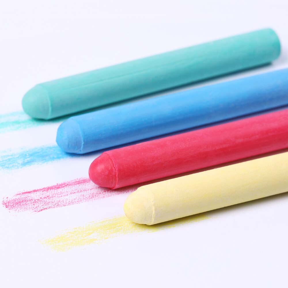 6/12 Pcs Chalks Water-Soluble Dust-Free Color Chalk Drawing Board Erasable Solid Chalk Is Not Easy To Break Drawing Chalks For
