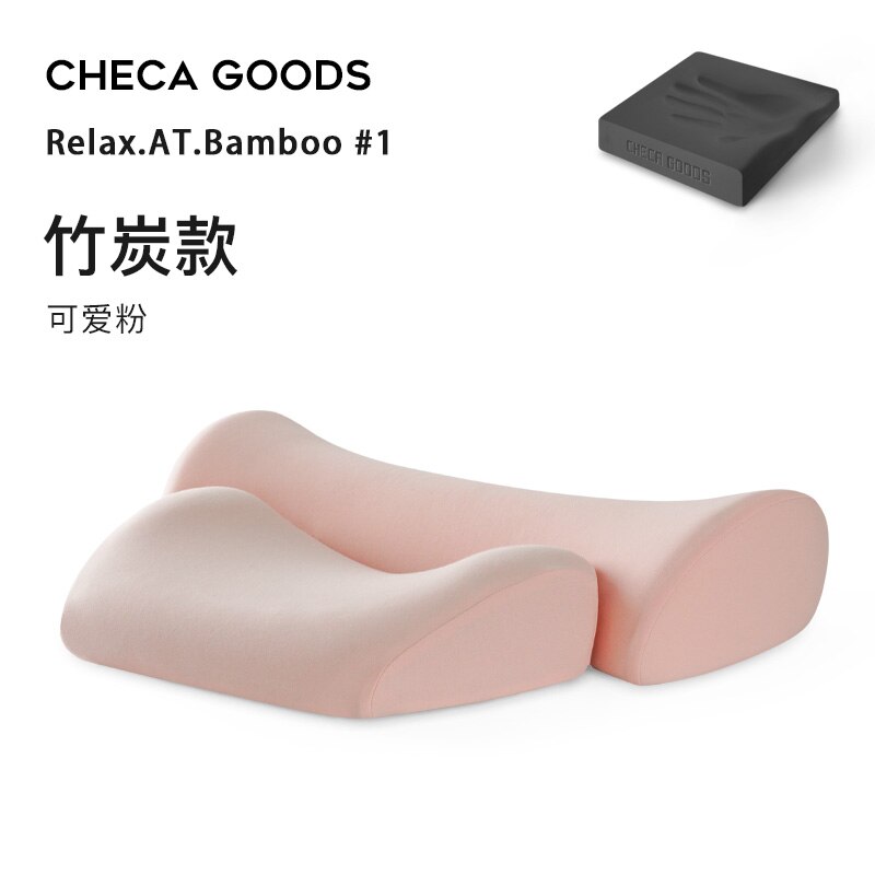 Kussens Thuis Nek Brancard Orthopedisch Kussen Memory Foam Geheugen Beddengoed Anti-Snurken Massage Kussens Voor Slaapkamer: lovely Powder