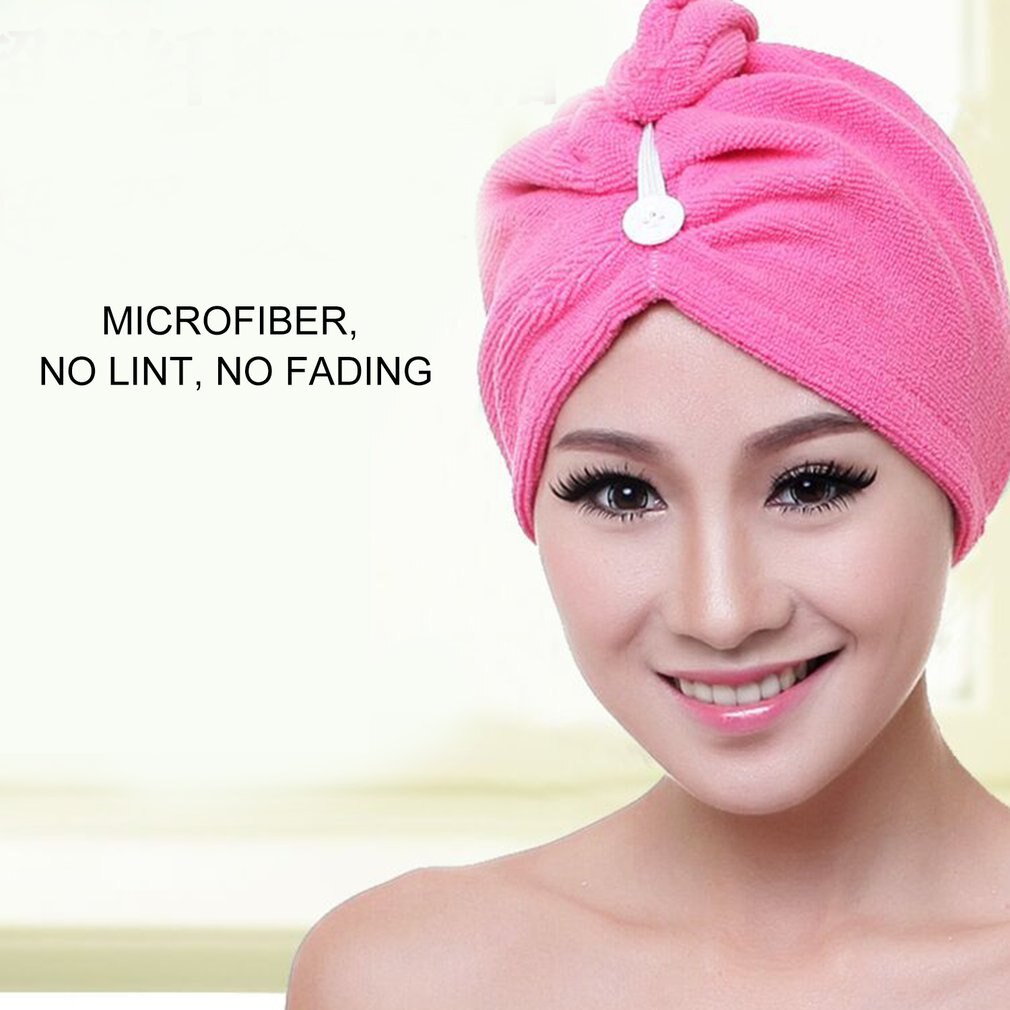 Difusor de fibra extrafina baño gorro para secar el pelo ducha suave de fuerte absorción de agua de secado rápido la cabeza toalla tapa sombrero para el baño