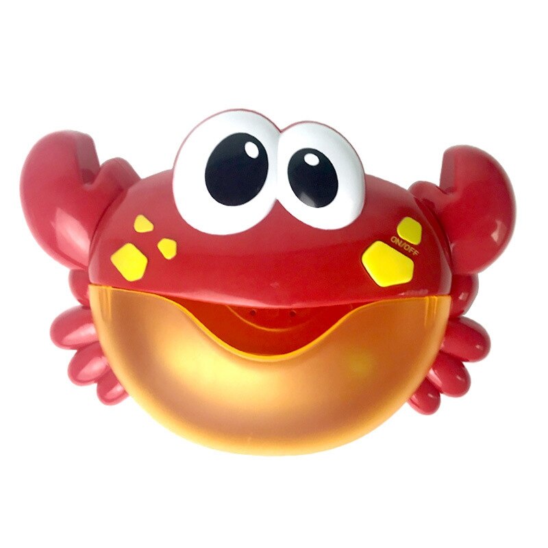 Plastic Cartoon Krab Bubble Machine Kinderen Baby Bad Bubble Machine Baby Bad Bad Speelgoed Badkamer Bad Bubble Machine: Default Title