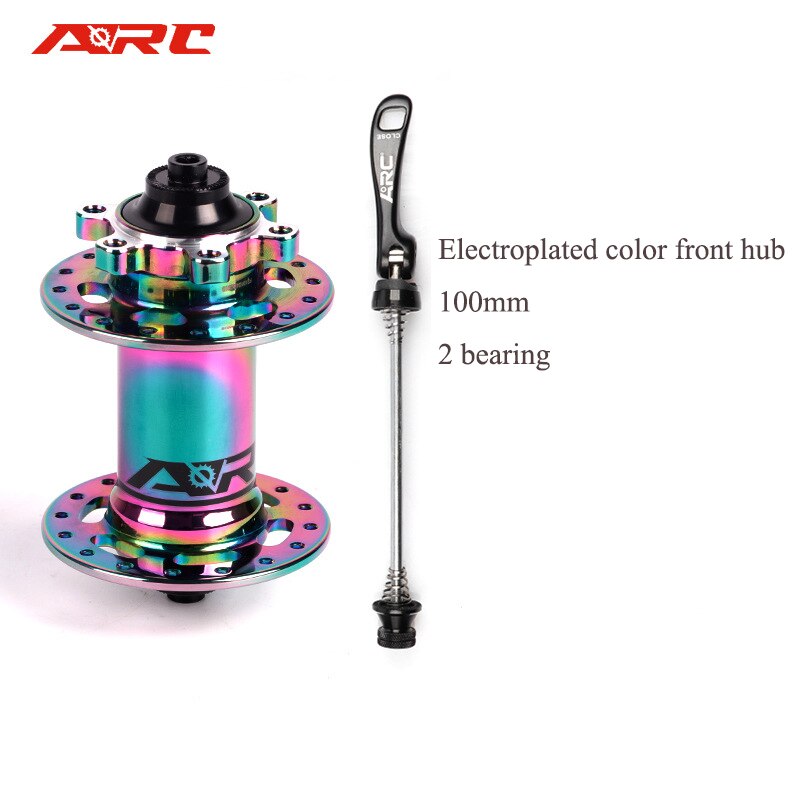 ARC MT005 MTB Hub 32 Hole 8-11Speed 100x135mm 4 Bearing Bike Hub Quick Release Bucket Shaft Hub 4 Claws Bicycle Accessories Part: Colorful front