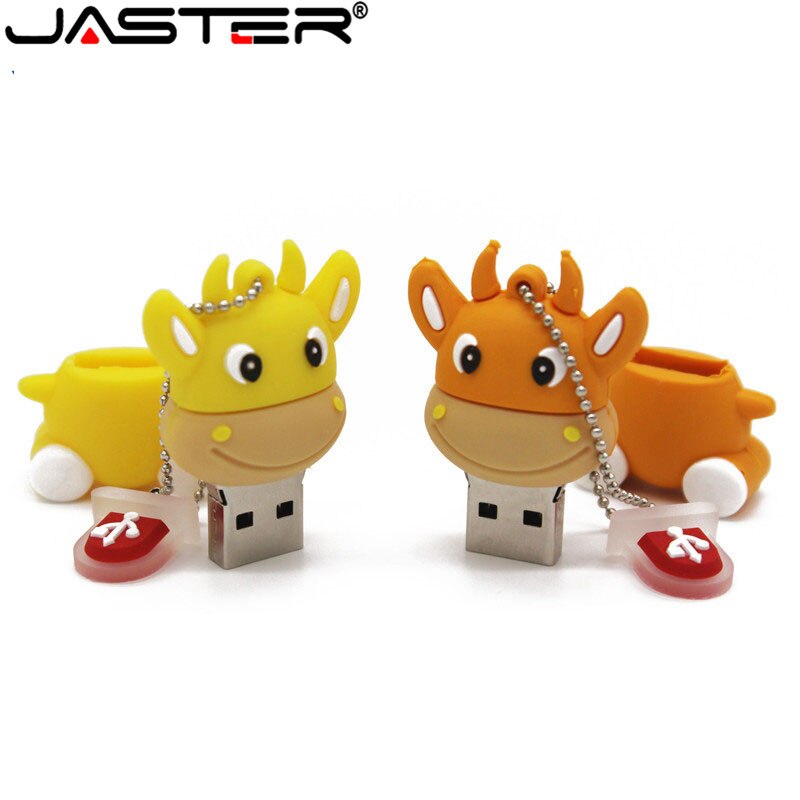 JASTER mini cartoon External Storage USB 2.0 4GB 8GB 16GB 32GB 64GB small cow cow USB flash drive