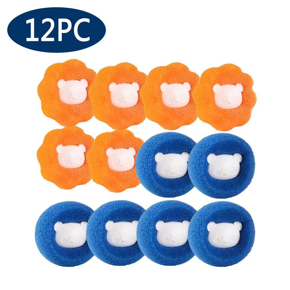 Wasballen Dierenhaarverwijderaar Herbruikbare wasmachine Lint Catcher Kleding Pluis Bontreiniger Huisreinigingsgereedschap: green