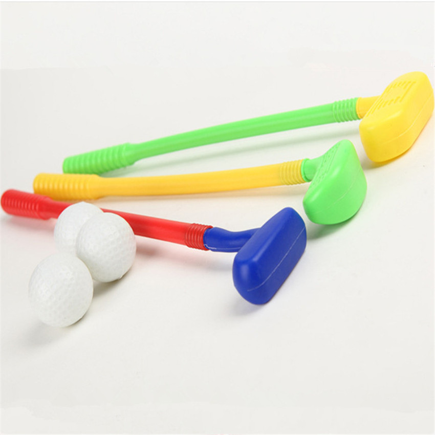 Kinderen Golf Club Speelgoed 3 Golfclubs + 3 Golfbal Speelgoed Voor Kinderen Mini Golf Game Sport Baby Grijpen ability Ontwikkelen