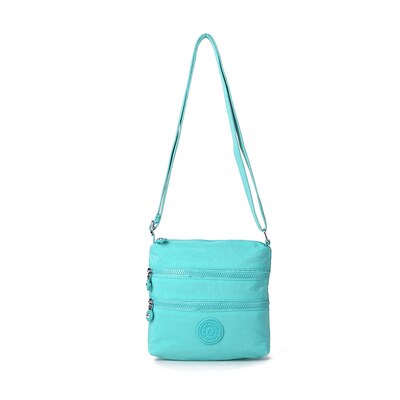 KEDANISON sacs de messager trois poches grande capacité femme sac à bandoulière: Bleu ciel