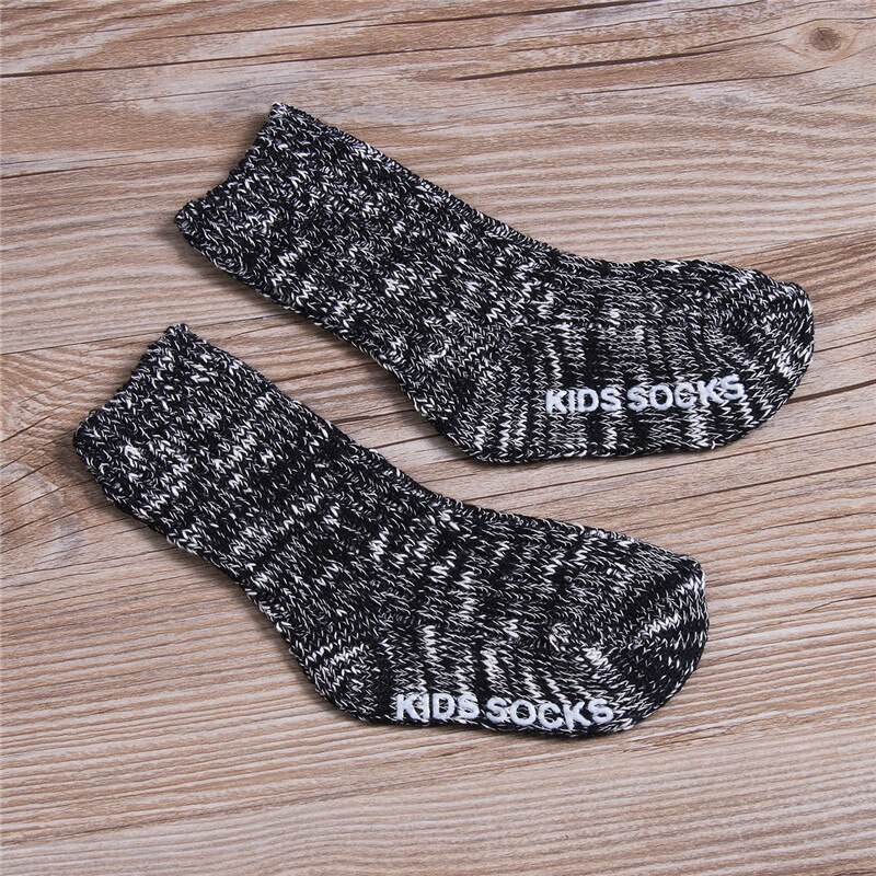 PUDCOCO Kind Baby Junge Mädchen Socken Kleinkind Stricken Warme Starke Nicht-slip Boden Socken