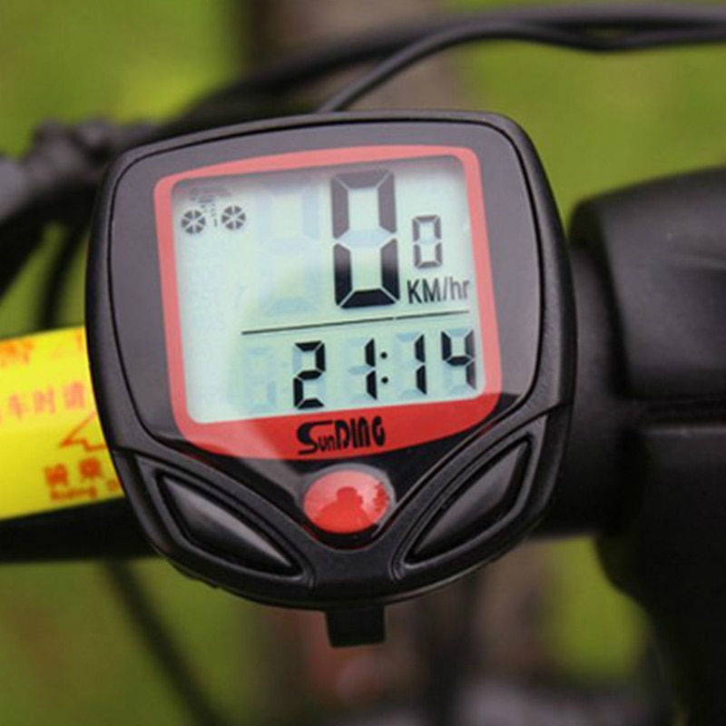Fiets Snelheidsmeter Lcd Digitale Display Waterdichte Stopwatch Fiets Kilometerstand Riding Toegang Fiets Computer Fietsen Speed Meter