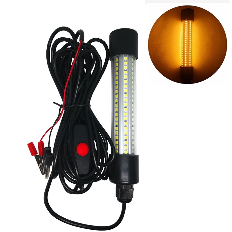 LED Submersible Fishing Night Light Underwater Fish Lure Bait Finder Lamp: NBS