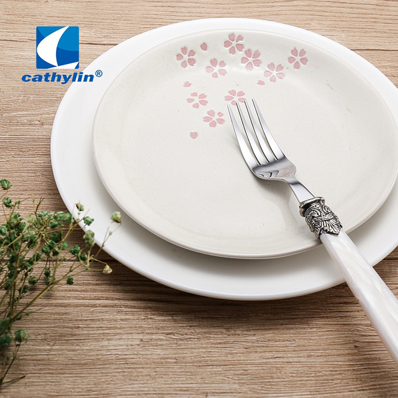 Katylin bestick set 24- delar akryl handtag rostfritt stål servis set restaurang bröllop bestick  pl0015