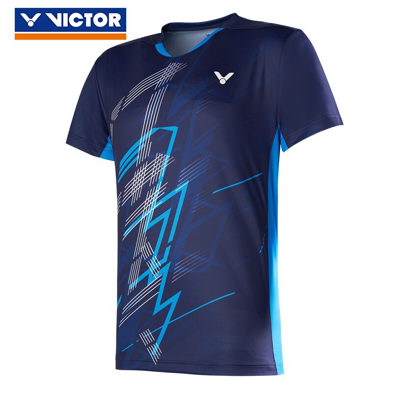 VICTOR deportes nuevos chaqueta Camiseta de manga corta traje de bádminton para hombres y mujeres 00004: 3 XL / Verde militar