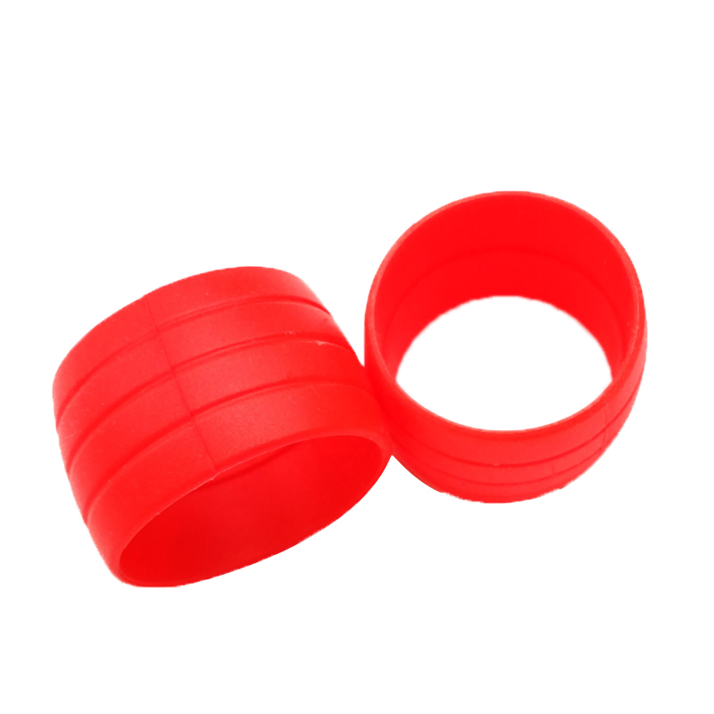 2Pcs Bicycle Handlebar Tape Fixing Loops Road Bike Handle Grip Wrap Holding Rings Cycling Bartape Strap Belt Fasten Sleeve: Red