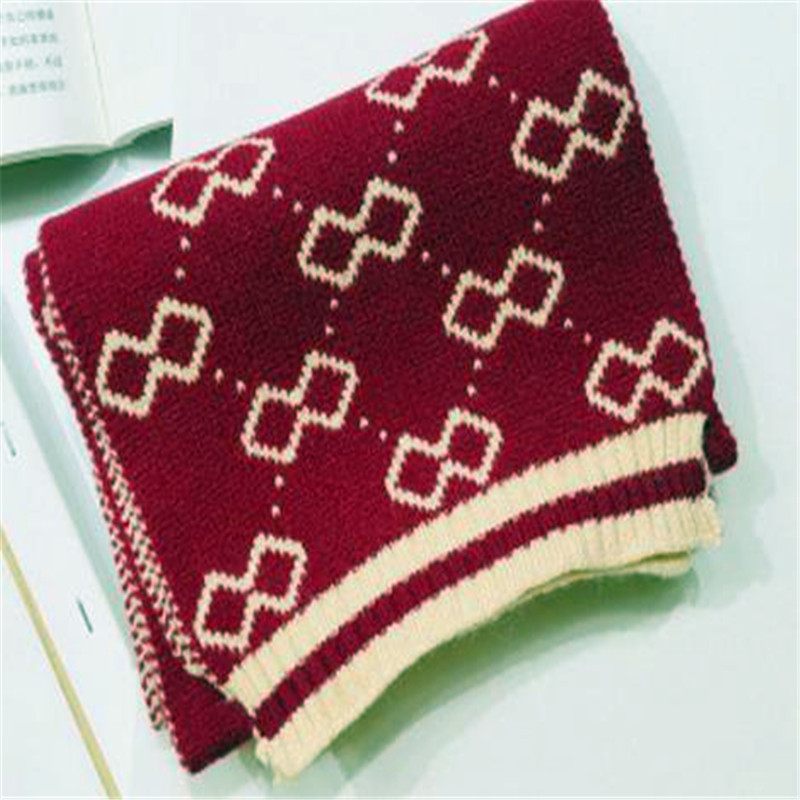 Han edition hair scarf knitting yarn color matching MAO qiu han edition in the fall and winter of double-sided baby bib 7589: 7589-Red wine / 1-2 Years