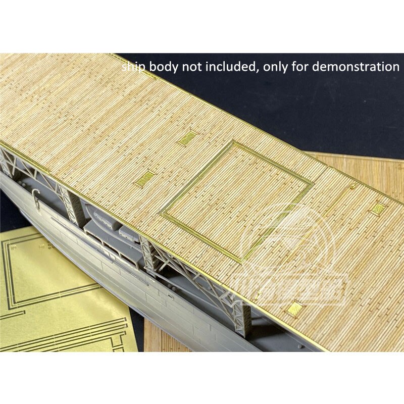 1/350 Scale Wooden Deck Masking Sheet PE For Trumpeter 05631 USS Langley CV-1 Model Ship CY350067 Assemble