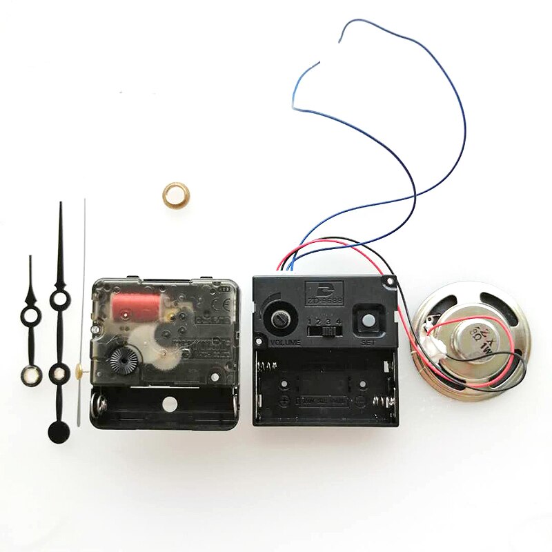 Rhythm Trigger Sweep quartz Plastic Movement with Music Box Horn and hands mechanism DIY Clock Accessory Kits Silent Movement