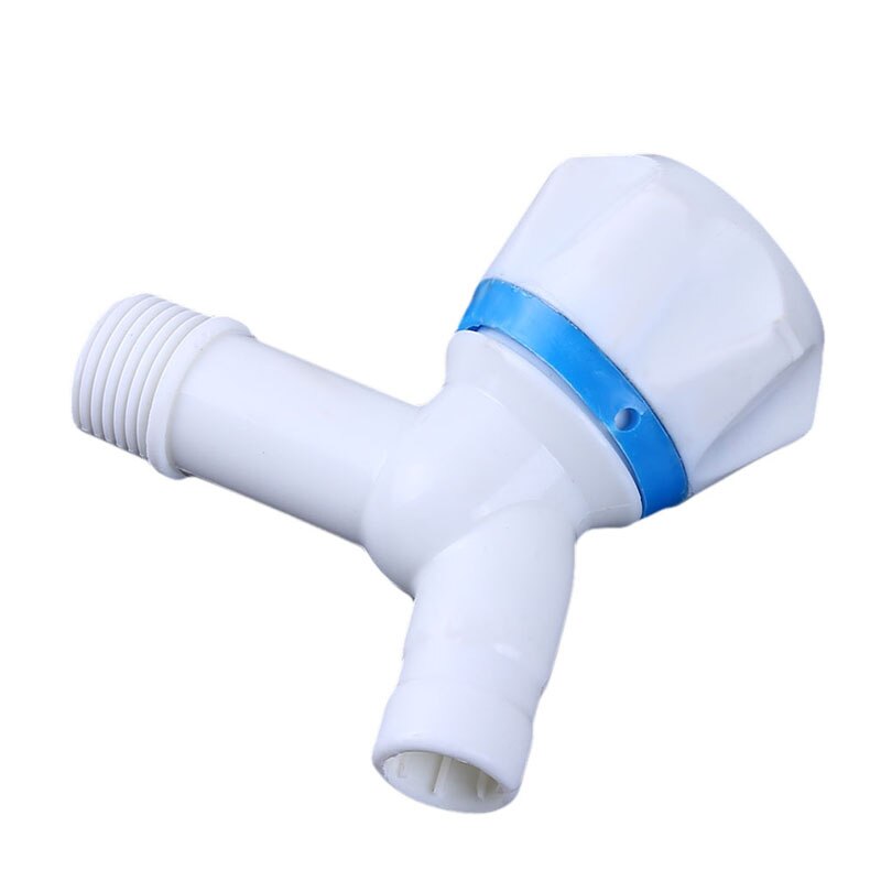 White PP Plastic Washing Machine Tap Fast On Faucet Bibcock Laundry Mop Pool Tap White Plastic Kitchen Faucet