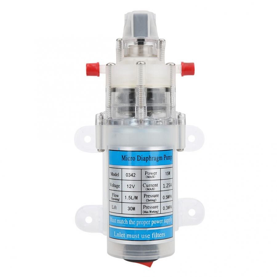 DC 12V 15W muet pompe à eau de alimentaire auto-amorçage DC Micro pompe à diaphragme de