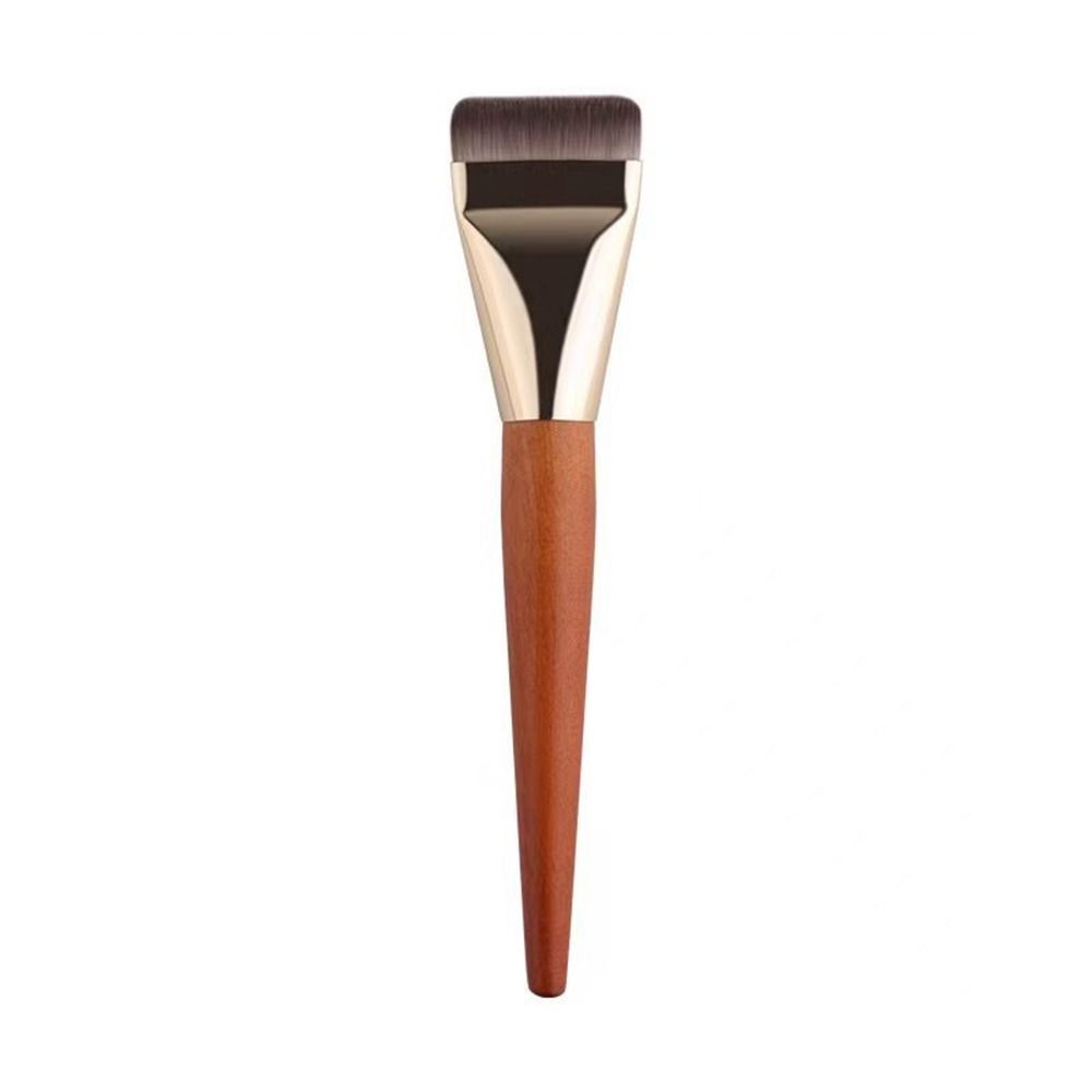 Pinceau de maquillage ultra fin pour femmes, outils de maquillage, fond de teint lisse, léger, contour plat, biseauté multifonction: Black