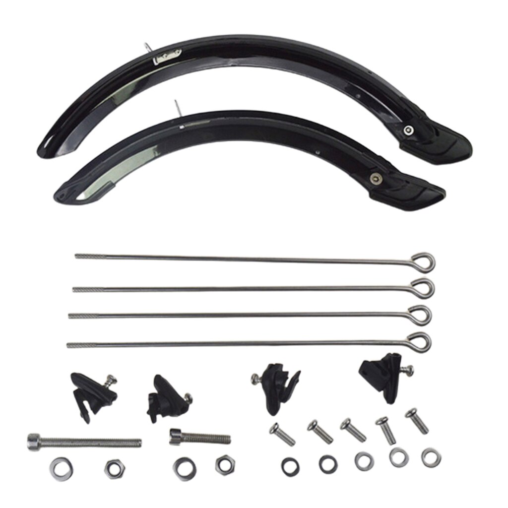 Juego de guardabarros para bicicleta plegable, sistema de frenos en V, 20 y 14 pulgadas: 14 Inch