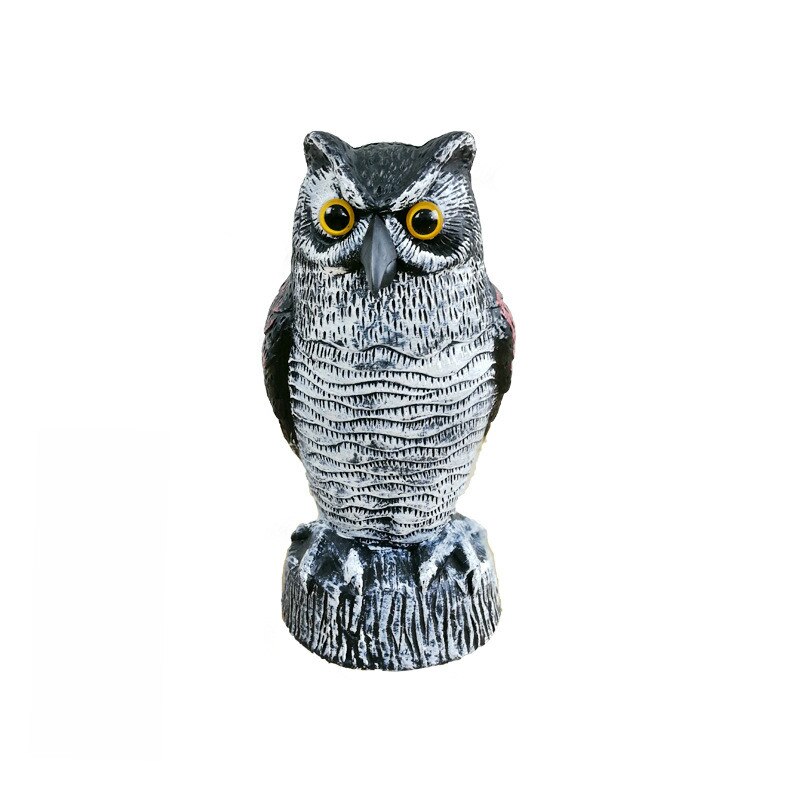 Plastic simulation animal garden scare bird repeller PE blow molding garden decoration owl Garden Ornament