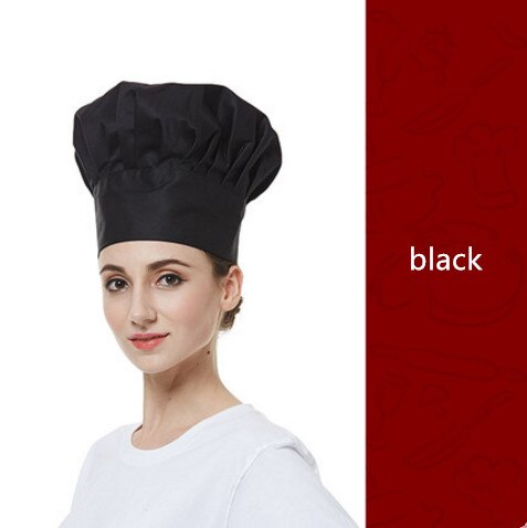 chinese chef hat restaurant hat cook hat kitchen hat chef cap: black