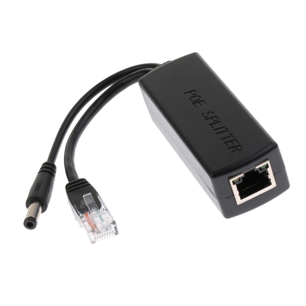 1Piece Active 12V PoE Power Over Ethernet Splitter Adapter IEEE 802.3af 10/100Mbps