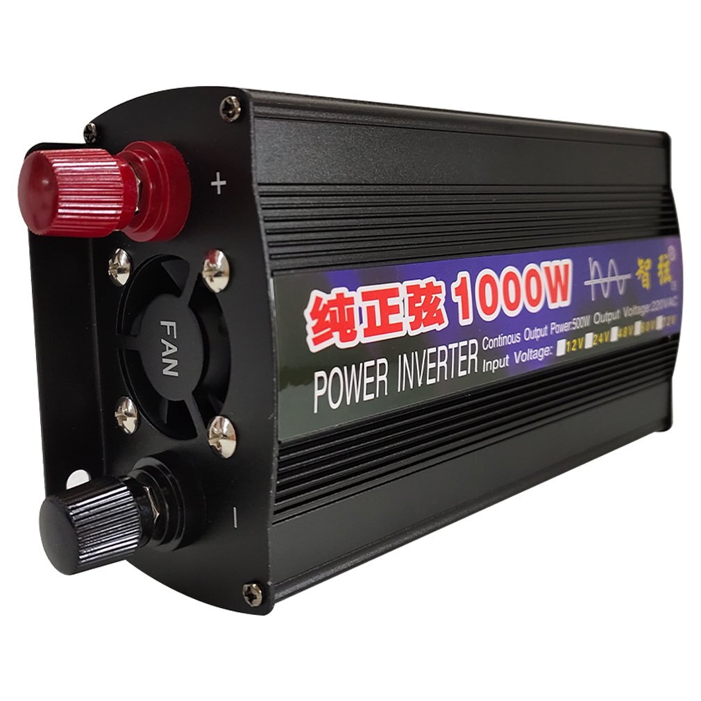 1000w Pure Sine Wave Inverter Smart Power Inverter Single Digital Display Car Inverter Conversion Booster 2 logos