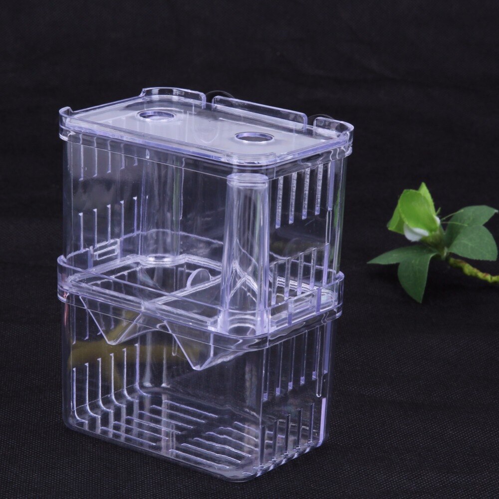 S/L Acrylic Fish Breeding Box Aquarium Breeder Box Double Guppies Hatching Incubator Isolation Pet Supplies Aquarium Accessories