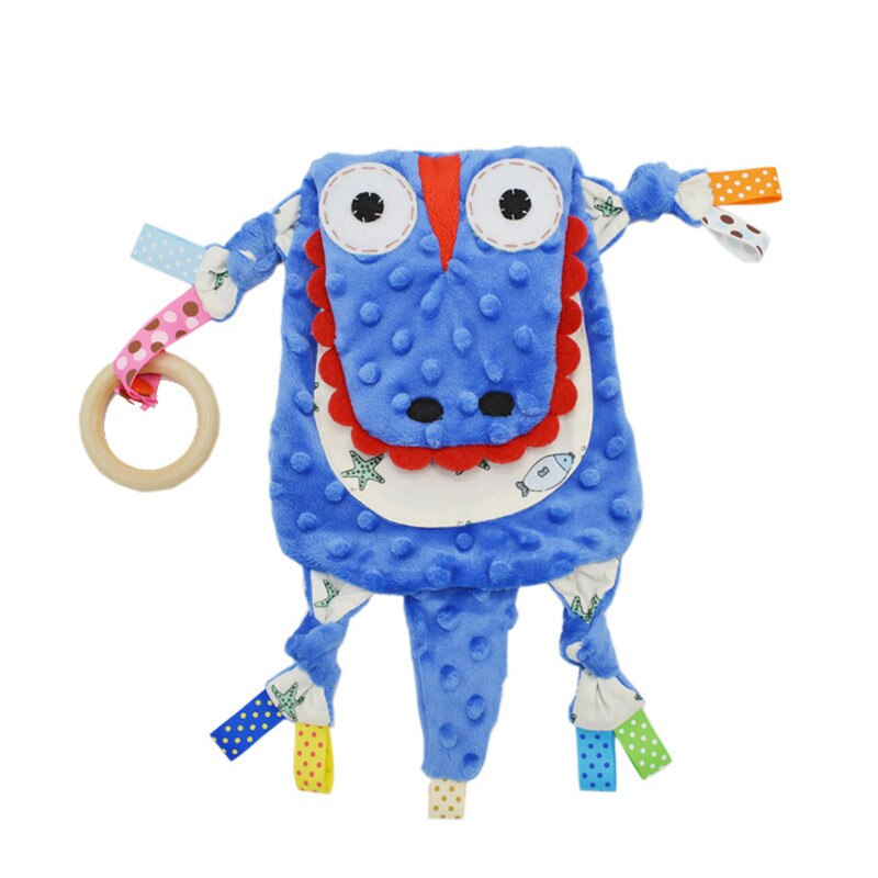 Baby Baby Animal Kalmeren Sussen Handdoek Zachte Pluche Troostende Pacificeren Handdoek Sussen Handdoek Dekentje Rustgevende Handdoek Baby Speelgoed Pop: blue