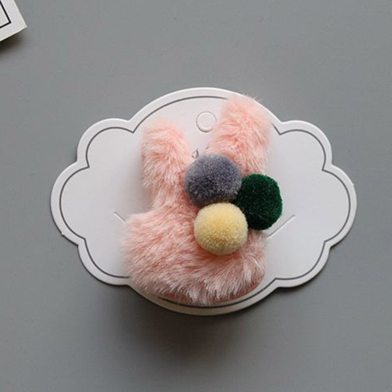 1PC Girl Fluffy Crown Hair Tie Bow Faux Fur Hair Band Girl Crown Hair Accessories Elastics Scrunchie Ponytail Holder: K Hair pin